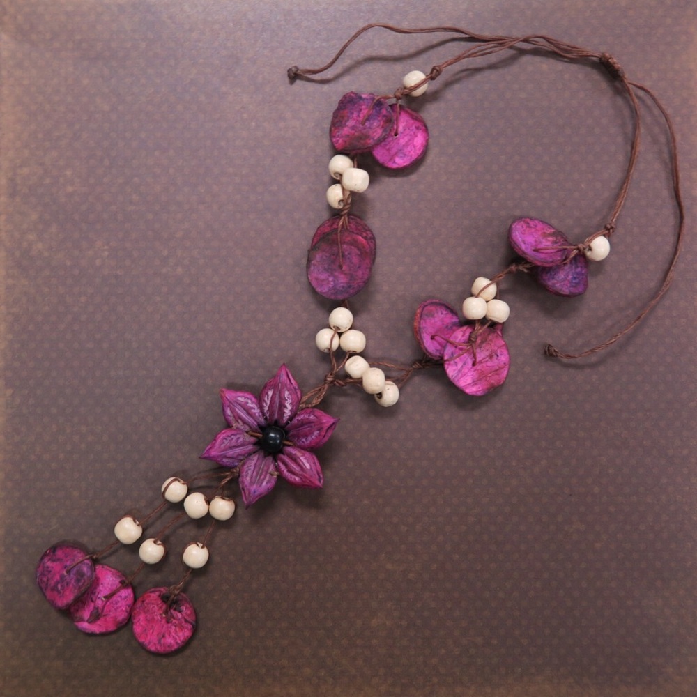 Handmade Orange Peels Necklace